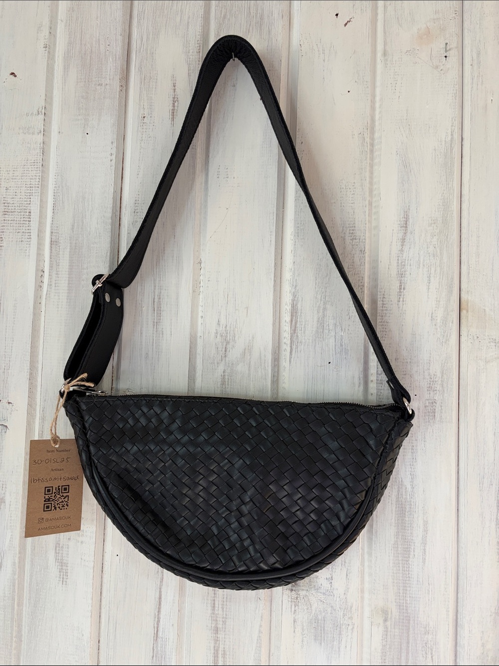 Amasouk Hilal Woven Leather Sling